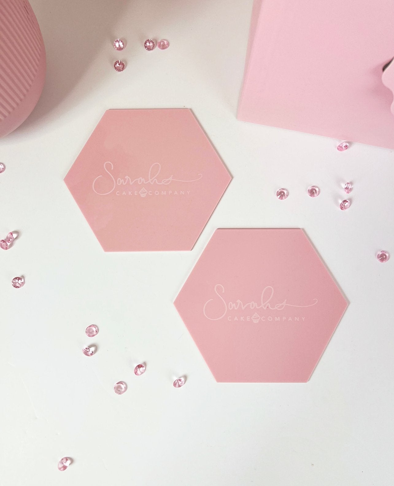 Hexagon Ganaching Plates - Set of 2 image 0